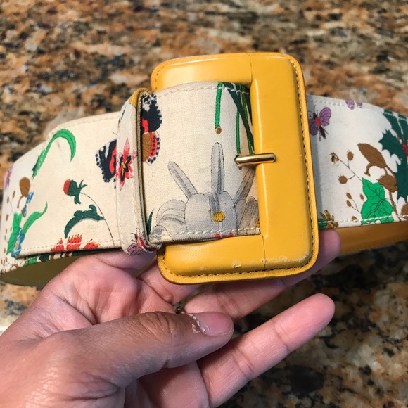 Rare Vintage Floral Gucci Belt SzXS main image 2